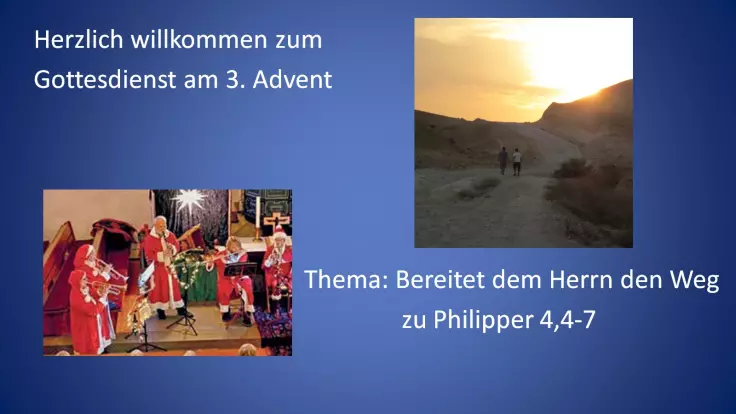 Gottesdienst zum 3. Advent