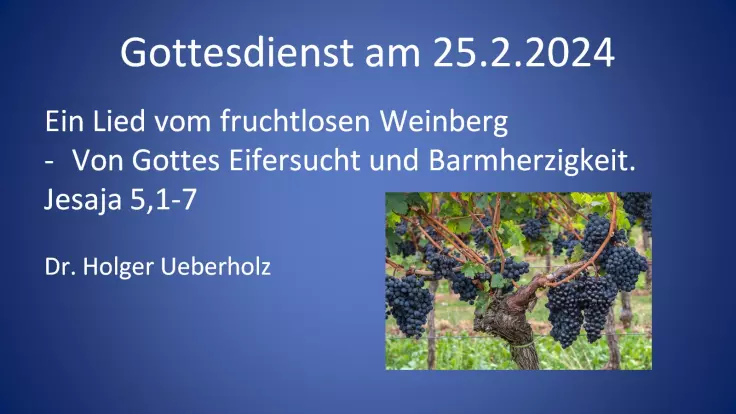Gottesdienst am 25.02.2024